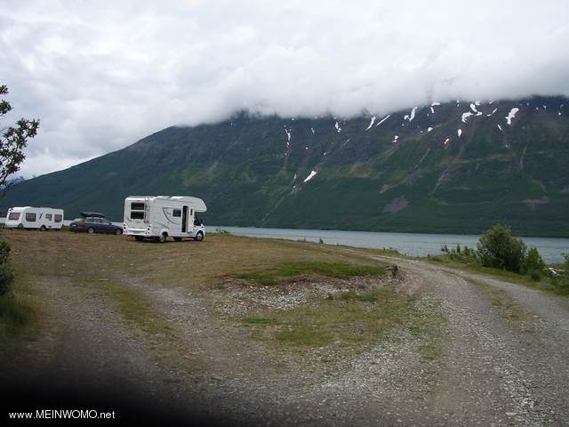 Parkplatz am Lyngenfjord