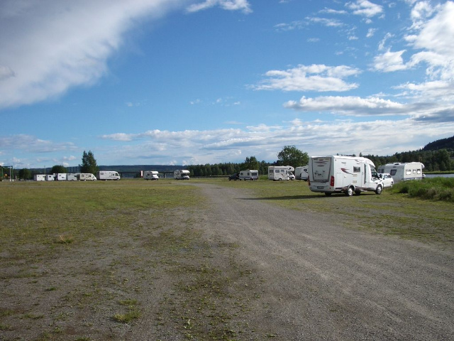  03.07.2016: About 30 camping cars and caravans had a found here