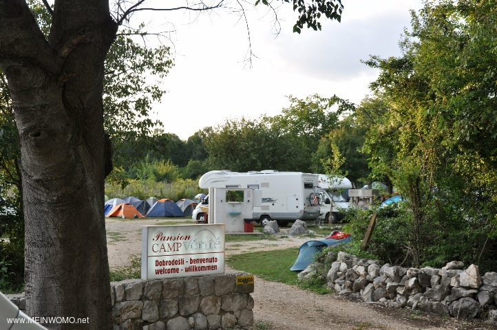 Camping Eingang.