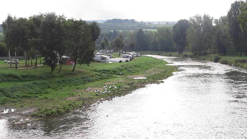  Overlooking the square of the bridge to Echternach