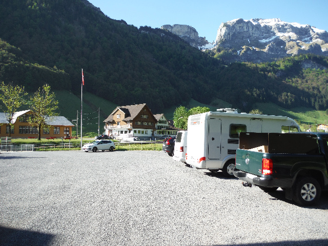  Parking at the cable car station Ebenalp
