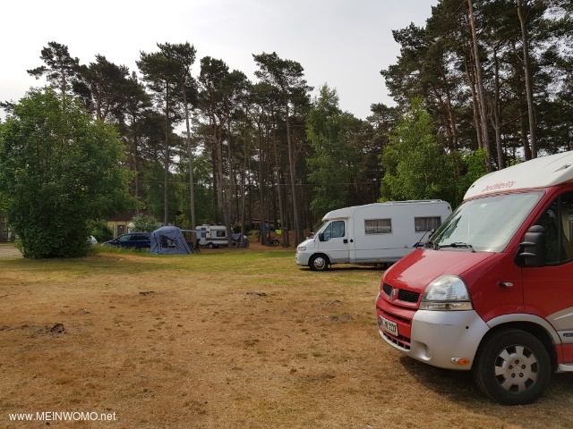  The picture shows the parking space for campers..  When we were there, there was also a caravan, in ...