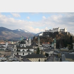 Blick auf die Altstadt Salzburg mit Festung., museum der moderne salzburg Rupertinum, Mnchsberg 32, 5020 Salzburg, sterreich