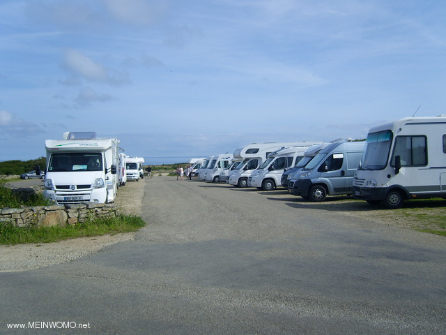 Parkplatz Pointe du Van 07/2012