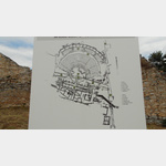 Ausgrabungen Filippi Rekonstruktionszeichnung des Theaters