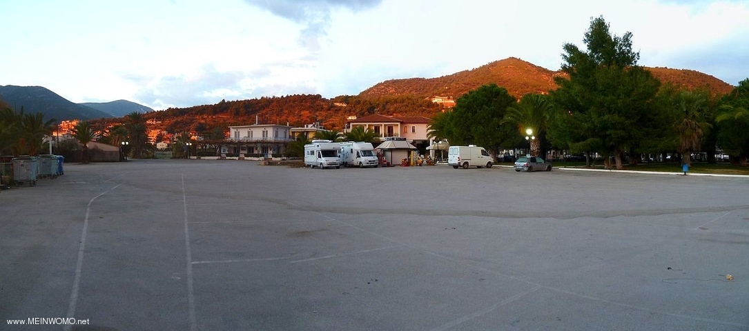 Parking at the port in Epidaurus