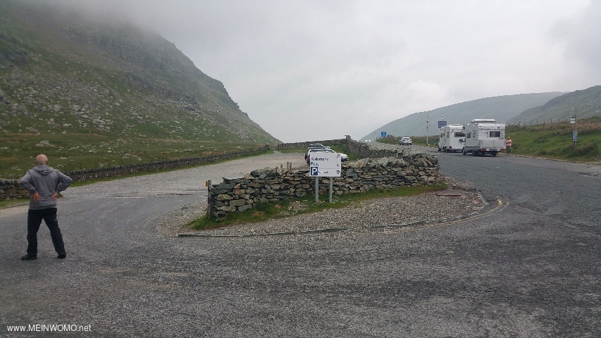  Parking and overnight at Kirkstone Pass.
