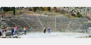 Das Theater der Ausgrabungssttte in Delphi