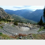 Das Theater der Ausgrabungssttte in Delphi