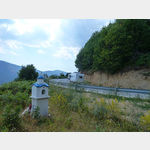 auf dem Weg zur griechisch-albanischen Grenze an der E 86 Blick westlich von Florina