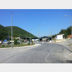 griechische Grenzkontrollstation an der E 86 zwischen Florina und Bilisht