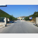 albanische Grenzkontrollstation an der E 86 zwischen Florina und Bilisht