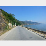 auf der E 86 entlang des Ohridsees nrdlich von Pogradec