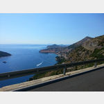 Blick von der N 8 Hhe der Insel Lokrum auf Dubrovnik
