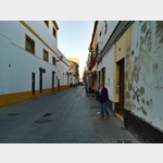 auf der Calle Pagador in El Puerto de Santa Maria in Richtung Zentrum