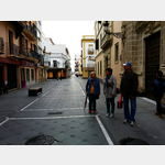 die Fugngerzone Calle Luna in El Puerto de Santa Maria