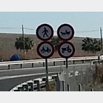 Verkehrsschilder in Spanien