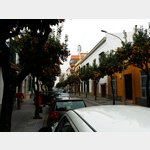 stadtauswrts auf der Calle Virgen de los Milagros  in El Puerto de Santa Maria