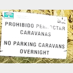 bernachtungsverbot fr Wohnmobilbesatzungen am Hafen von Conil de la Frontera