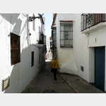 auf der Calle Jerez stadteinwrts in Tarifa