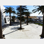 Blick von der Avenida Andalucia in Richtung Hafen von Tarifa