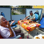 auf Campingplatz Aceite bei Edith und Wolfgang nahe Conil de la Frontera