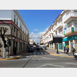 Blick von der Calle Agustin Varo in die Avenida Andalucia in Barbate