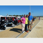 mit Gudrun und Jochen beim Motorradtreffen in Conil de la Frontera