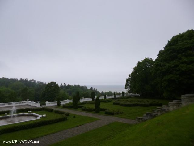  oru Park in de regen