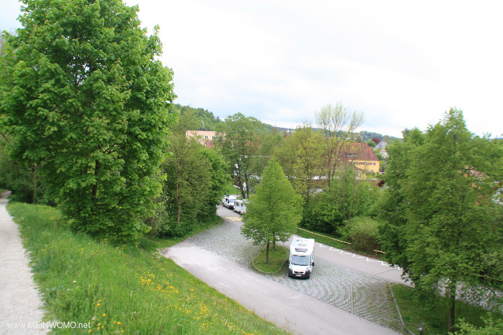  view of the parking space of the castle