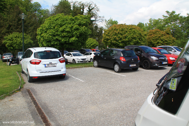  View of the (very busy during the day) parking