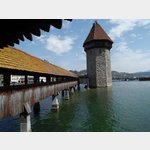 Luzern- Wasserturm u. Kapellbrcke 