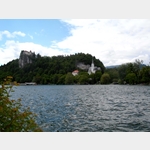 Bled/Slowenien  -  Burg und Kirche 
