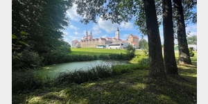 Blick zum Kloster Wigry