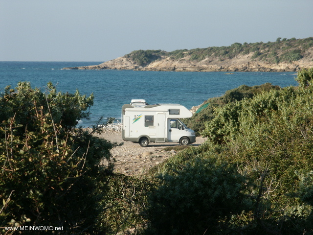  On Kos there is a campsite, but that is for large camper, s not so good because of the altitude..   ...