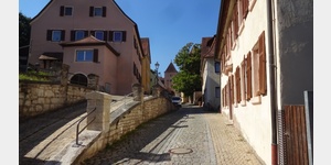 Blick in die Klosterstrae bis zum oberen Tor in Pappenheim