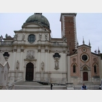 Vicenza - Blick auf die Doppelkirche auf dem Monte Berico, SP19, 36100 Vicenza, Italien