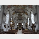 Blick in das Innere der Stiftskirche St. Nikolaus@