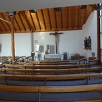 Blick in die neue Dreifaltigkeitskirche in Lisberg
