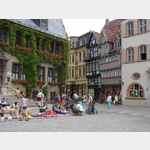 Altstadtbilder Quedlinburg, am Marktplatz, Aug09