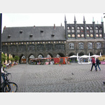 Der Marktplatz mit dem Rathaus, Lbeck