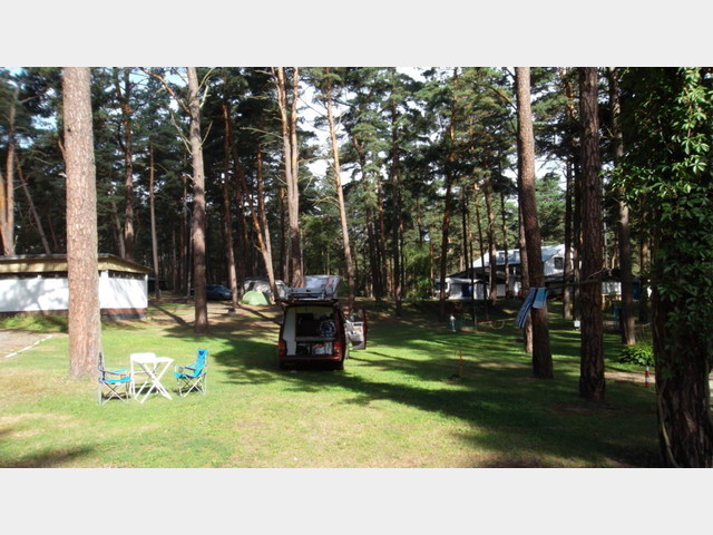  at the campsite in high season, with much more space