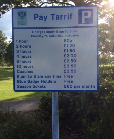  Park fees Pitch Perth 