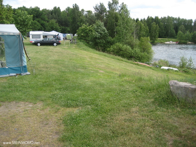 View from the camping park on the lake Murner