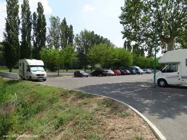 Parkplatz in Valensole