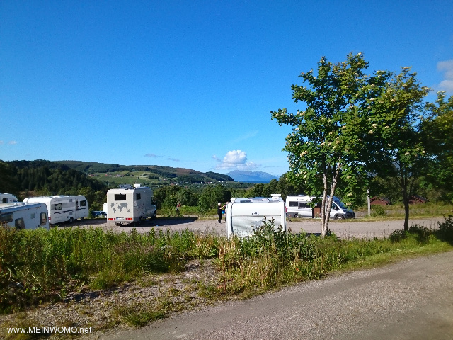  View over a part of the campsite Sortland