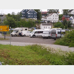 Parkplatz in Kristiansund in der Nhe des Yachthafens