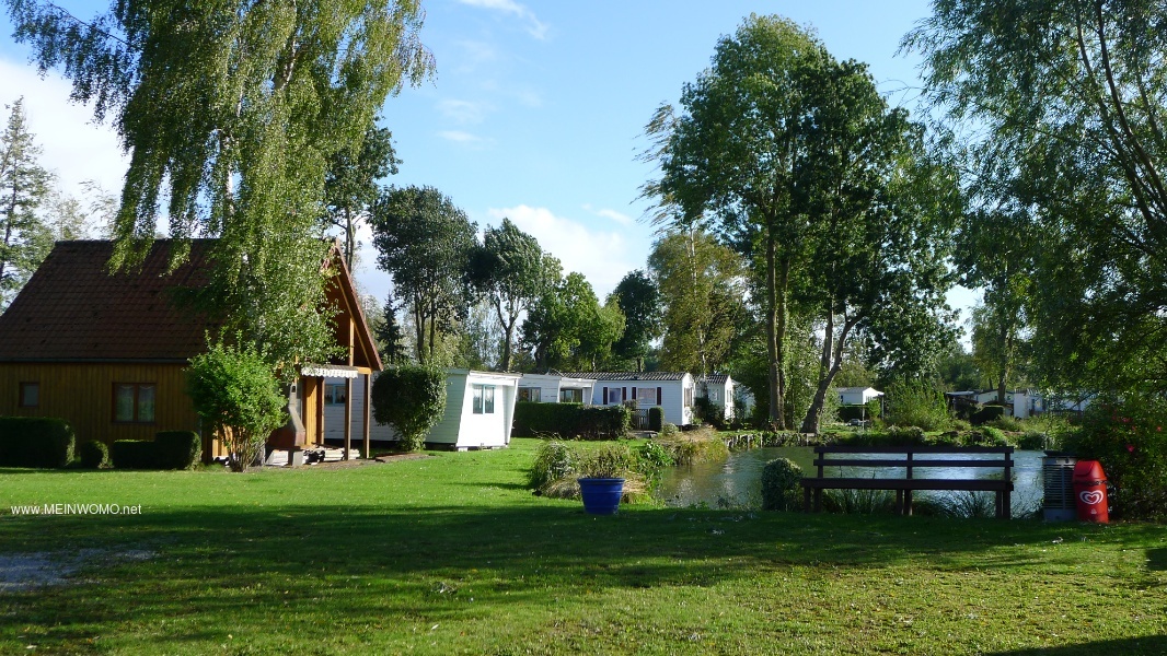 Mobile homes on the campsite