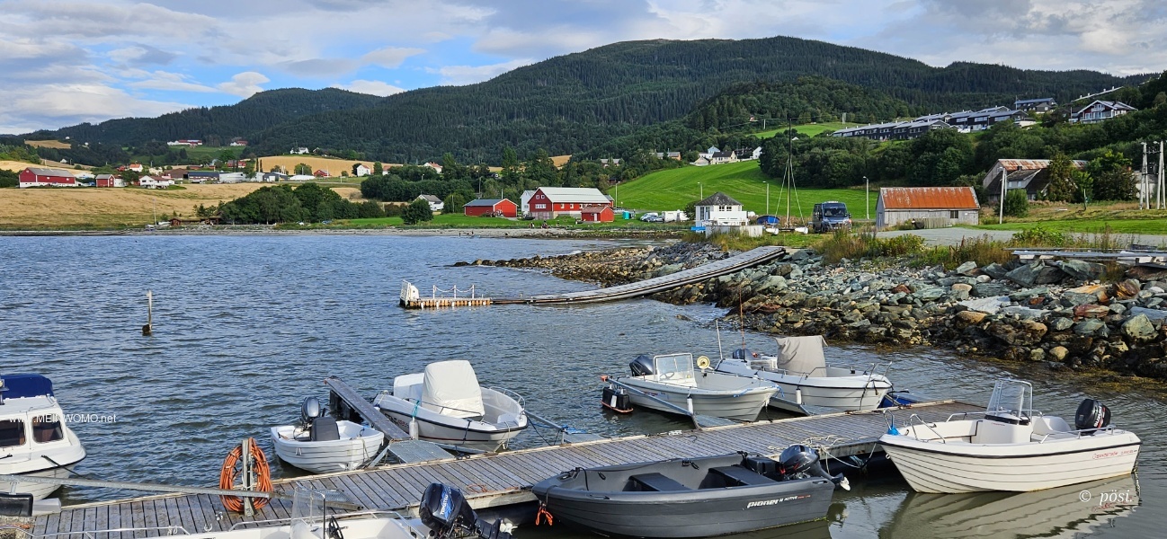 Pour 10 euros la nuit avec une vue magnifique sur le fjord