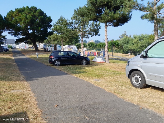  Parking spaces on terraces. Womos are not allowed to drive on the lower terraces facing the sea.   
